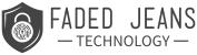 Faded Jeans Black Logo